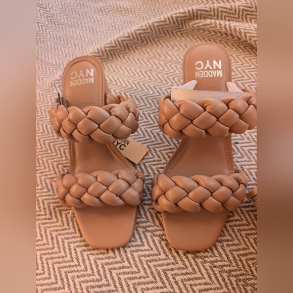 Steve Madden Tan Braided Women's Sandals - Picture 1 of 8